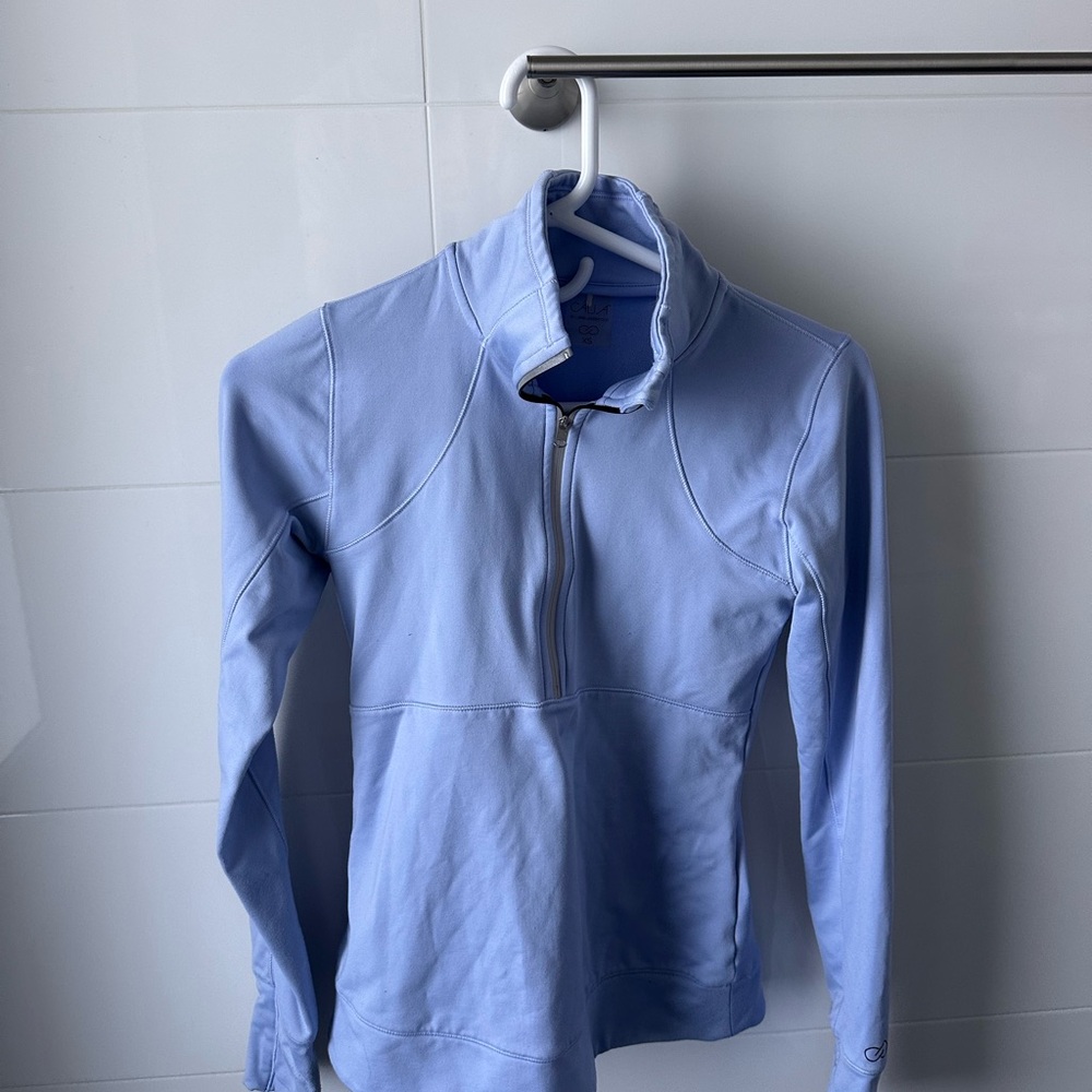 Light Blue Quarter-Zip Pullover